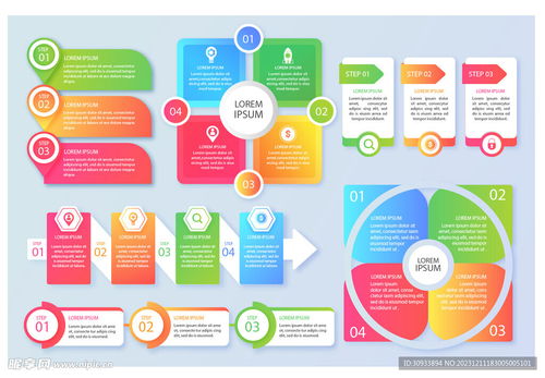信息圖表合集設計圖 提升商務信息咨詢的專業(yè)性與可視化